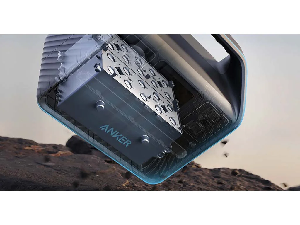 The LiFePO4 battery inside the Anker 521 Portable Power Station