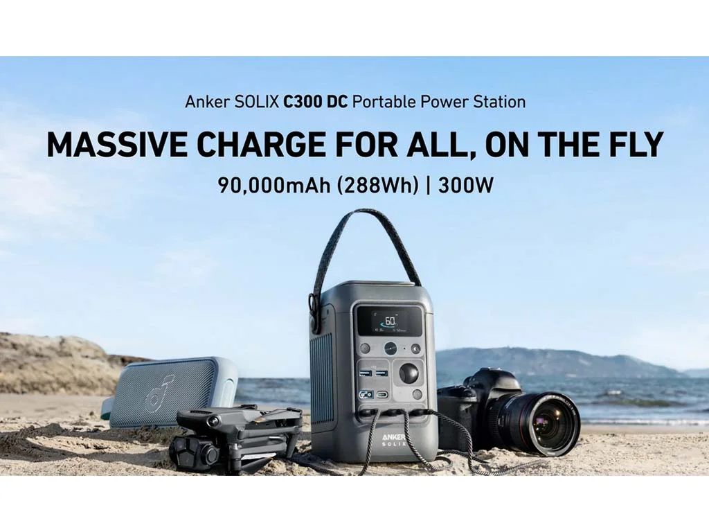 Use and charge the Anker C300 DC anywhere you need it
