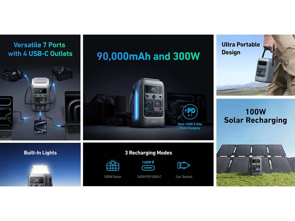 The unique features of the Anker C300 DC power station