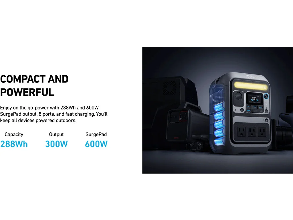 The unique features of the Anker C300 portable power station