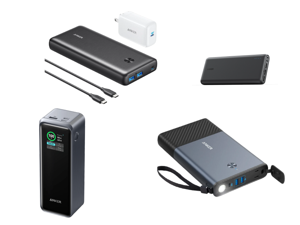 Anker's well-known portable battery banks and chargers