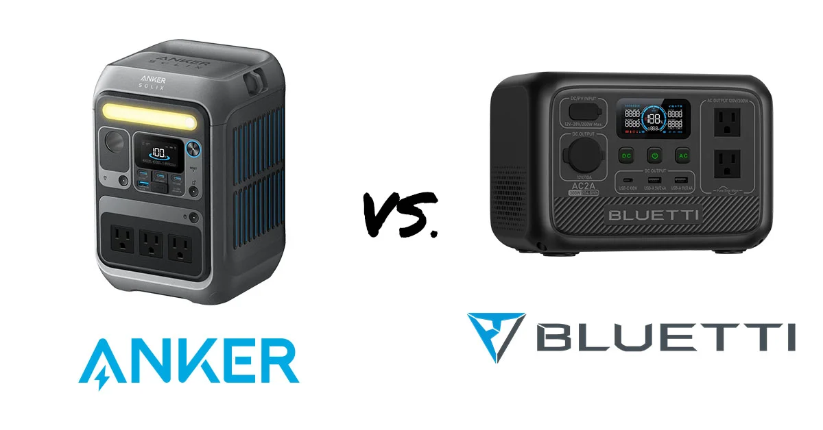 Anker Solix C300 vs. Bluetti AC2A: Compact Comparison