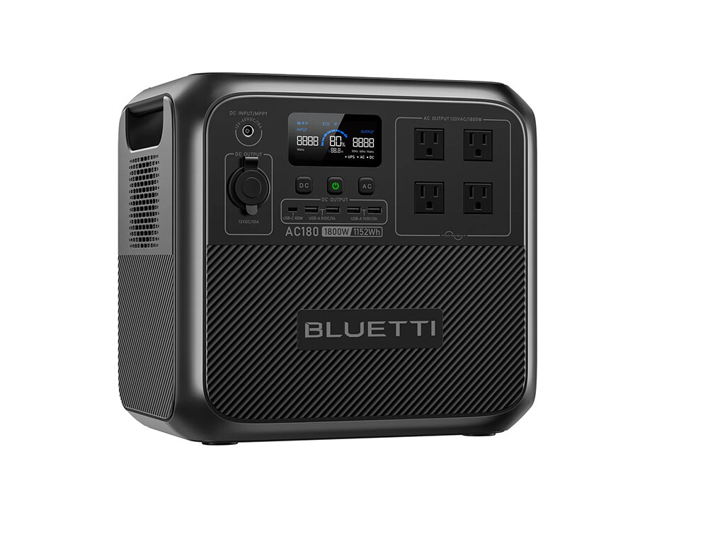 BLUETTI AC180 Solar Portable Power Station