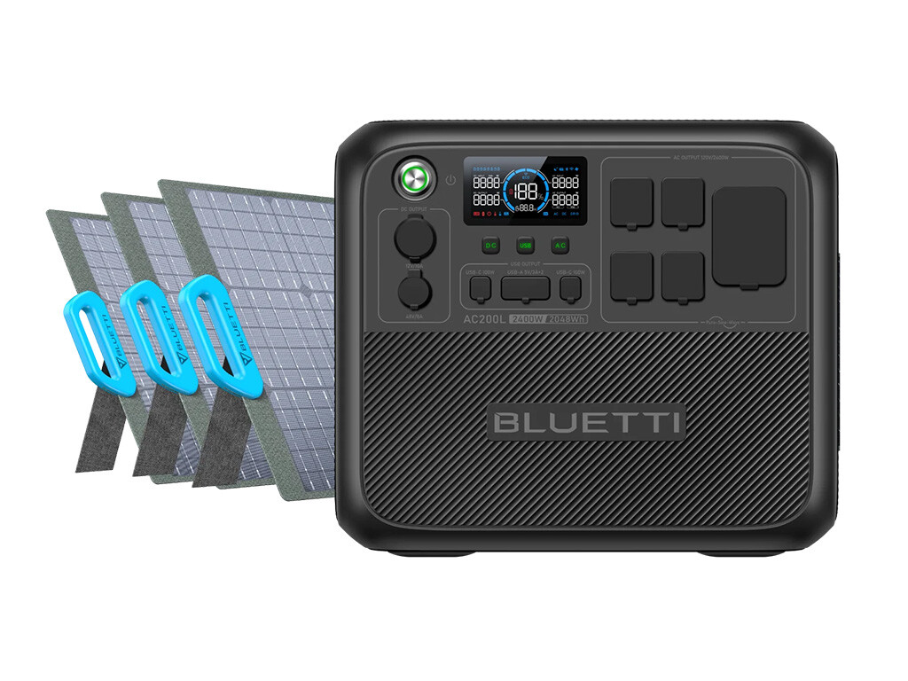 BLUETTI AC200L + 3*PV200 Solar Generator Kit