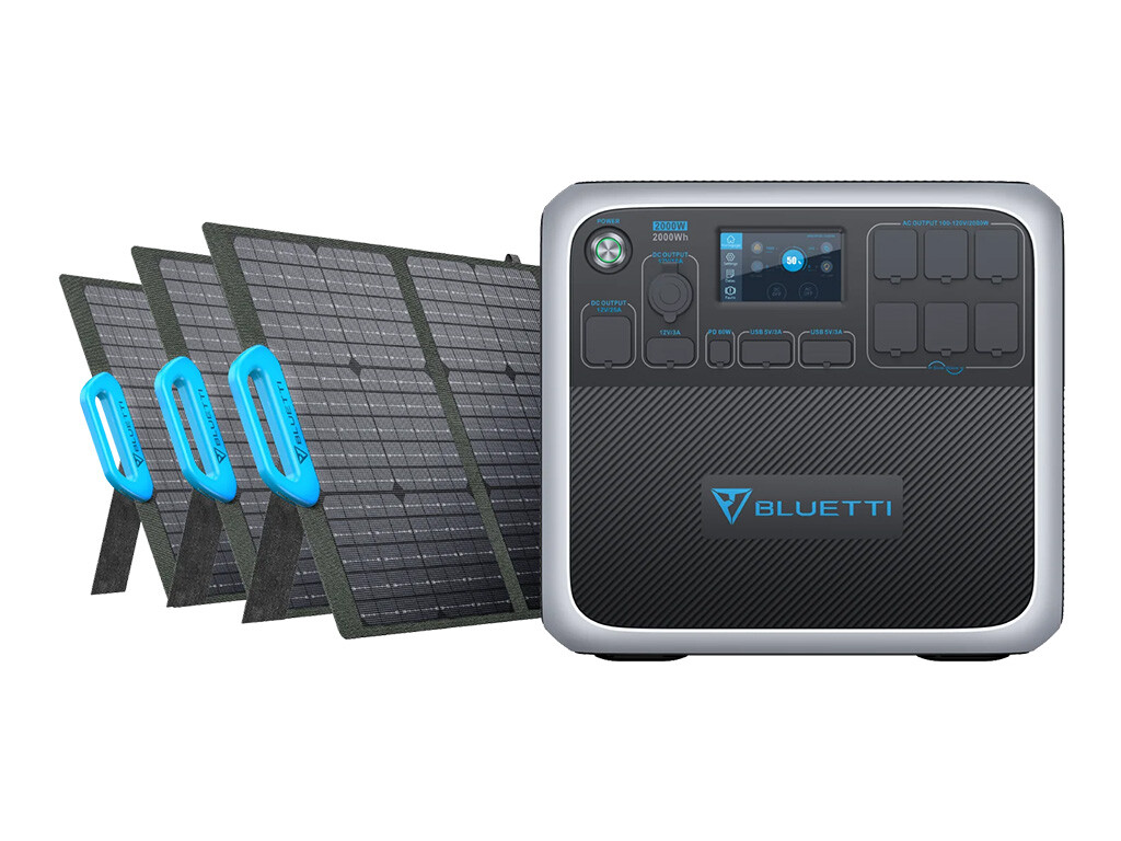 BLUETTI AC200P + 3*PV120 Solar Generator Kit