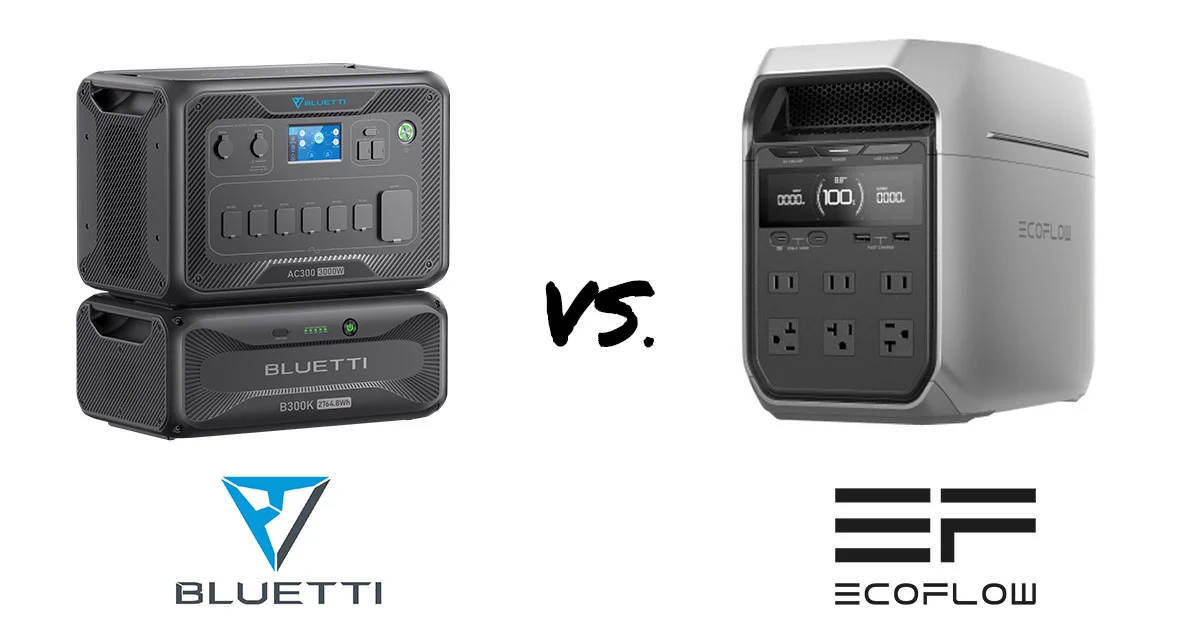 Bluetti AC300 vs. EcoFlow Delta Pro 3: Portable Power Playoff
