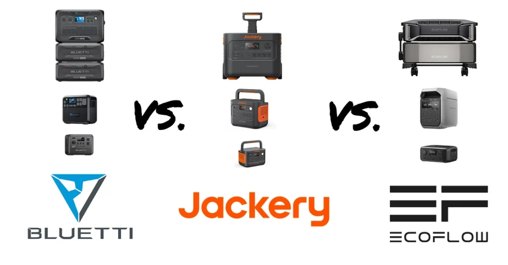 Bluetti vs. Jackery vs. EcoFlow: Comparison of Power Station Brands