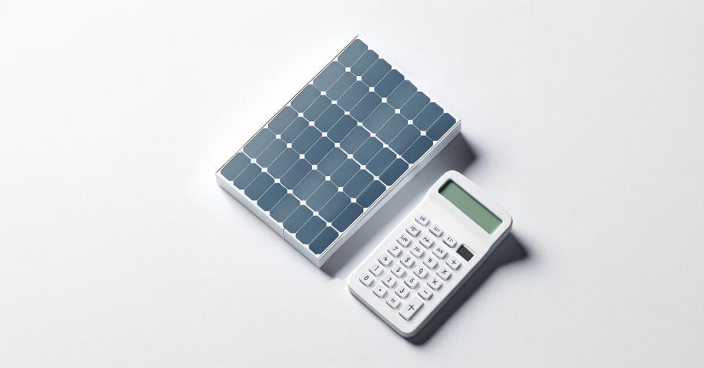 A calculator and solar panel to see how many you can use