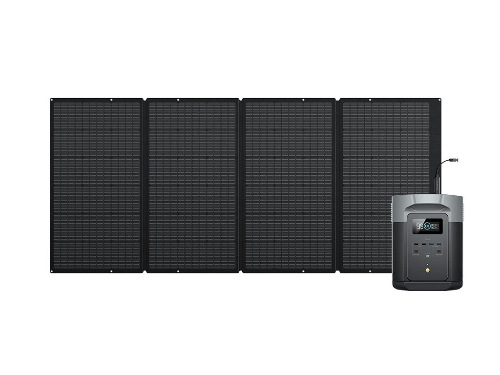 EcoFlow DELTA 2 Max Solar Generator with 400W Portable Panel