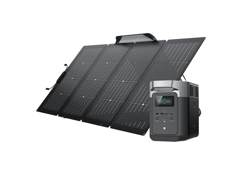 EcoFlow DELTA 2 Solar Generator with 220W Portable Panel