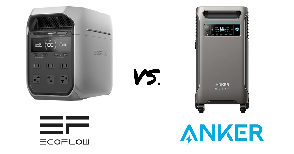EcoFlow Delta Pro 3 vs. Anker Solix F3800: