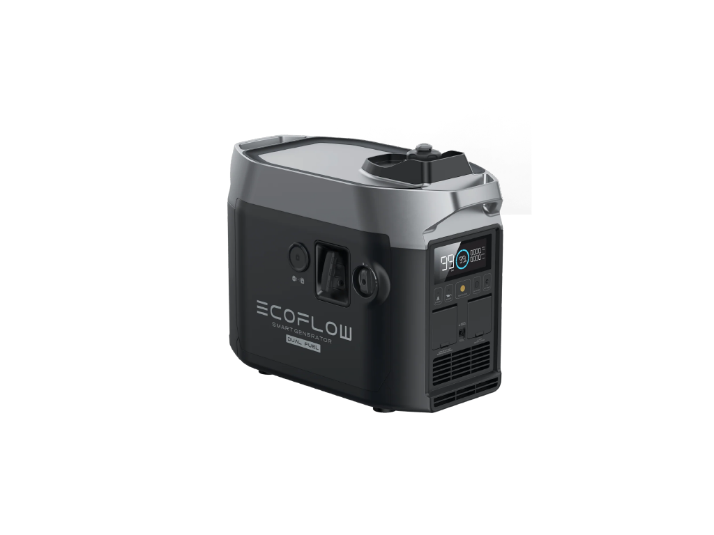 The right side of the Dual Fuel EcoFlow Smart Generator