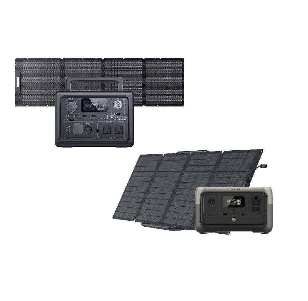 The EcoFlow River 2 with 100W Solar Generator vs. the Bluetti EB3A with 200W Solar Generator
