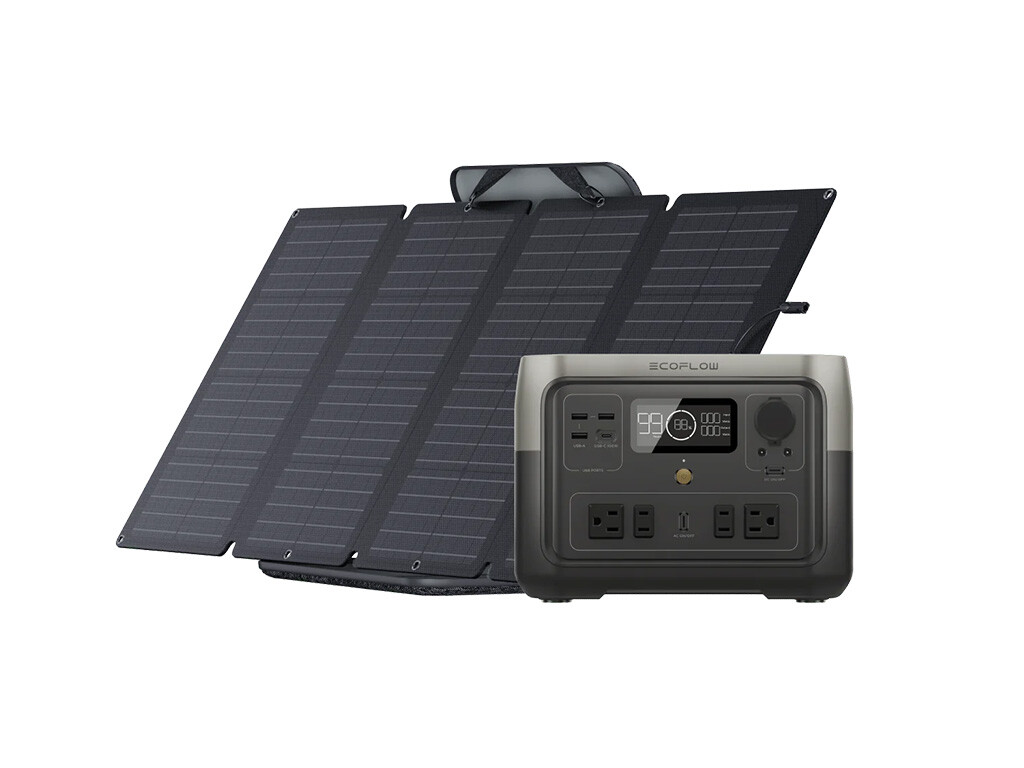EcoFlow RIVER 2 Max Solar Generator with 160W Portable Panel