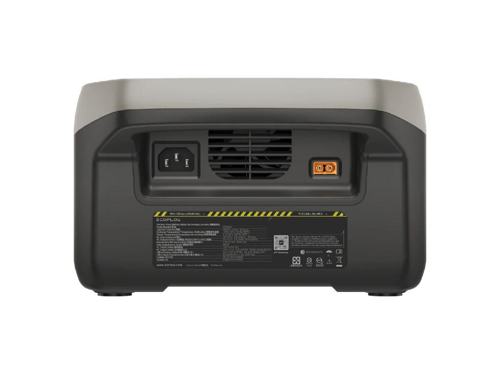 EcoFlow RIVER 2 Portable Power Station backside charging inputs