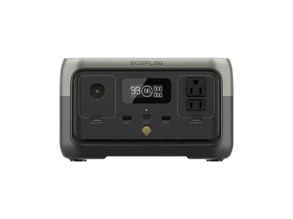 EcoFlow RIVER 2 Portable Power Station front outlets