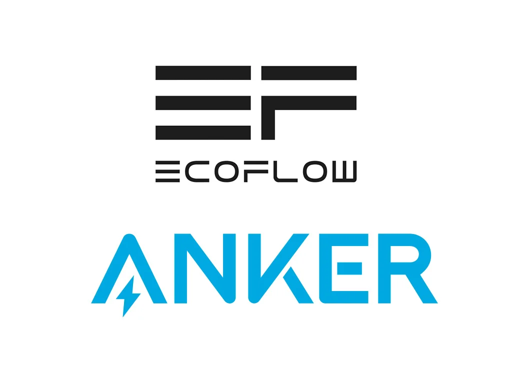 EcoFlow logo and Anker logo