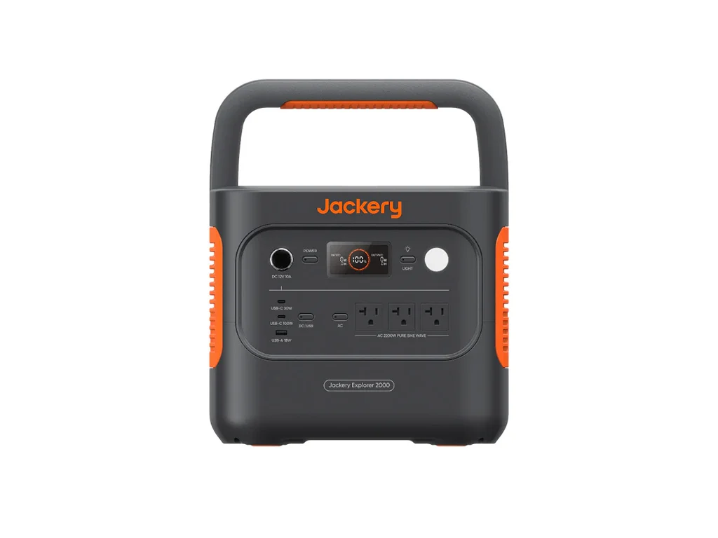 The front of the Jackery Explorer 2000 v2 Power Station