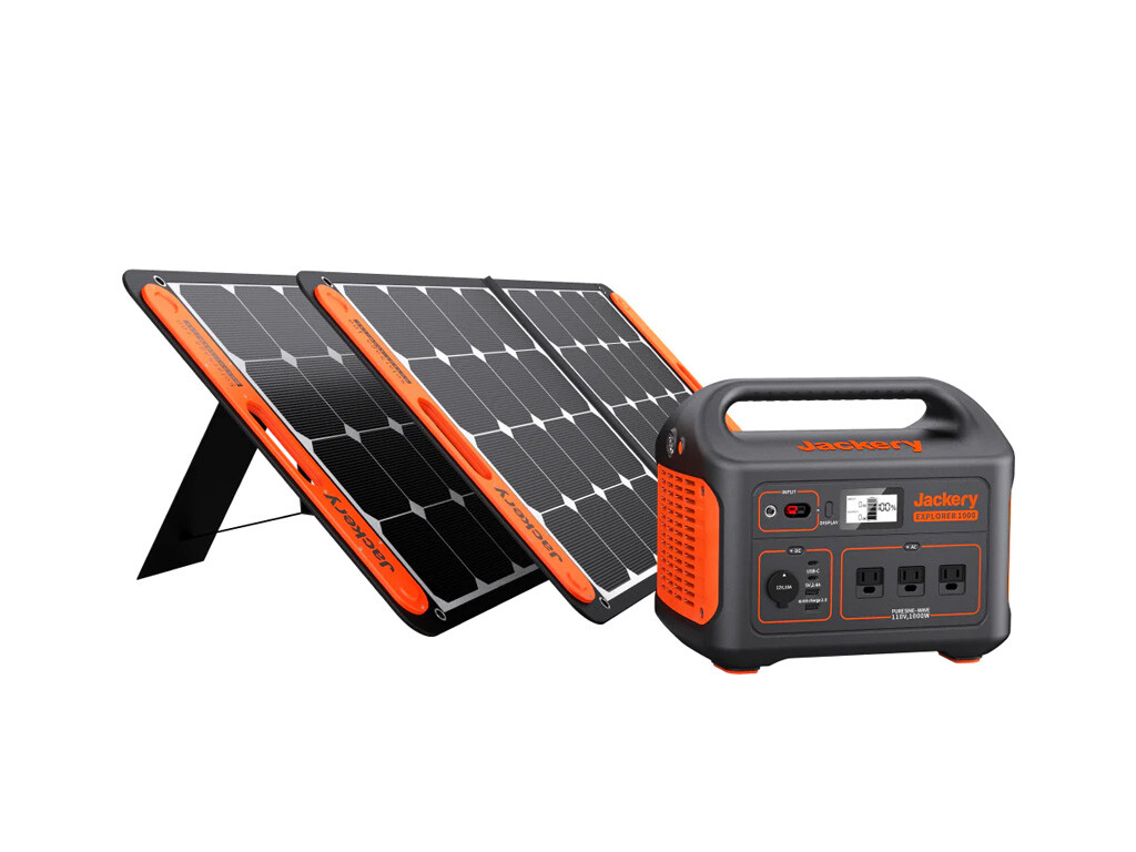 Jackery Solar Generator 1000 + 2*100W Solar Panels