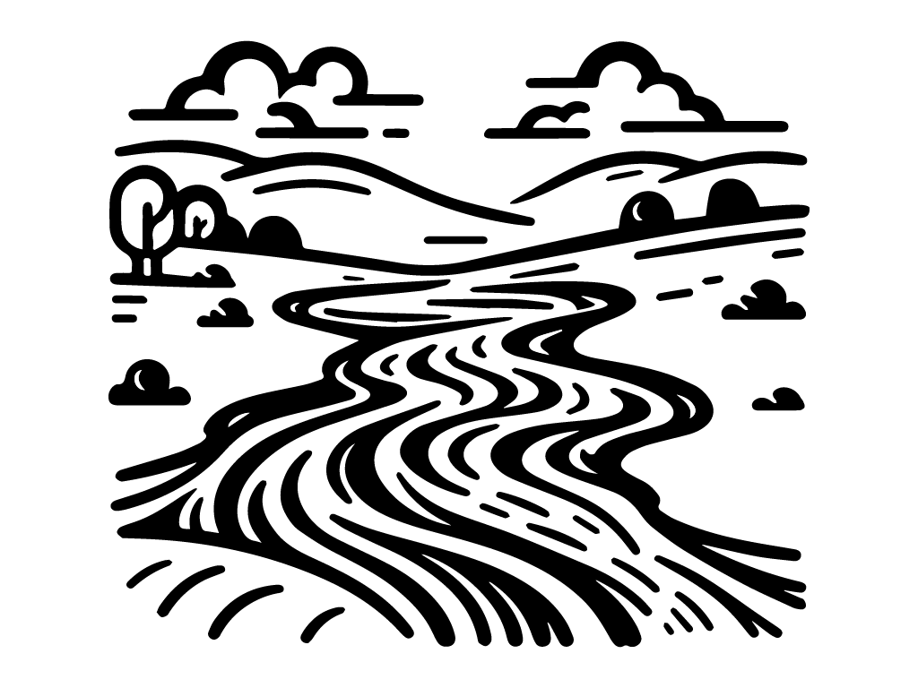 Electricity flows like water in a river