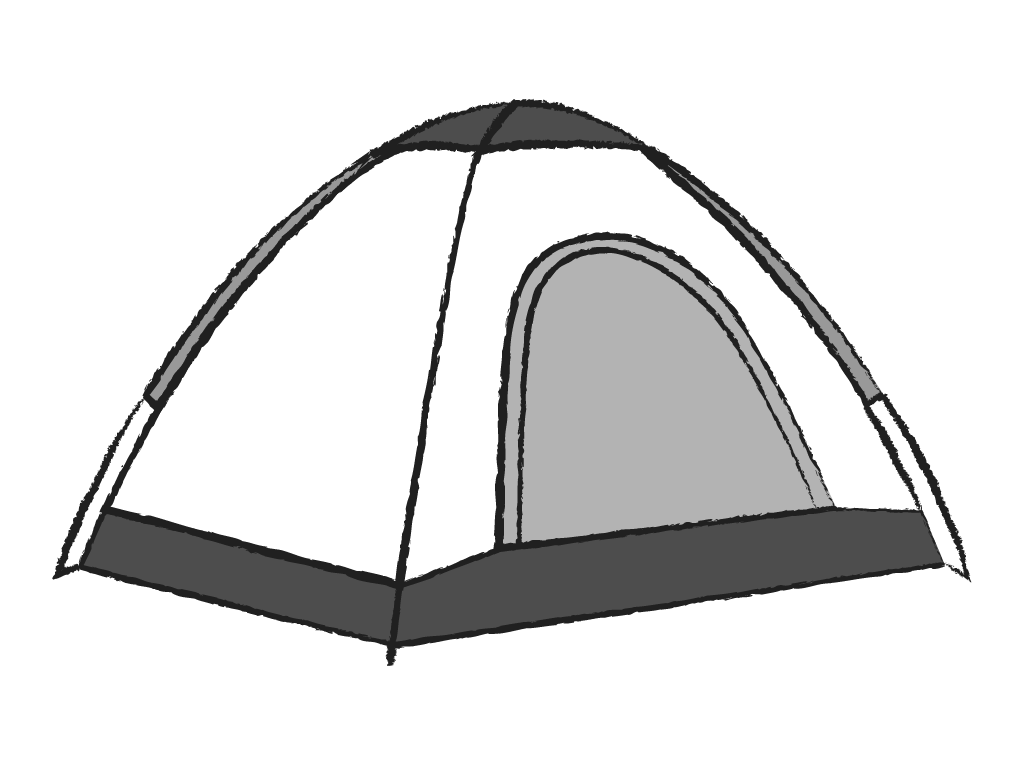 A simple camping tent