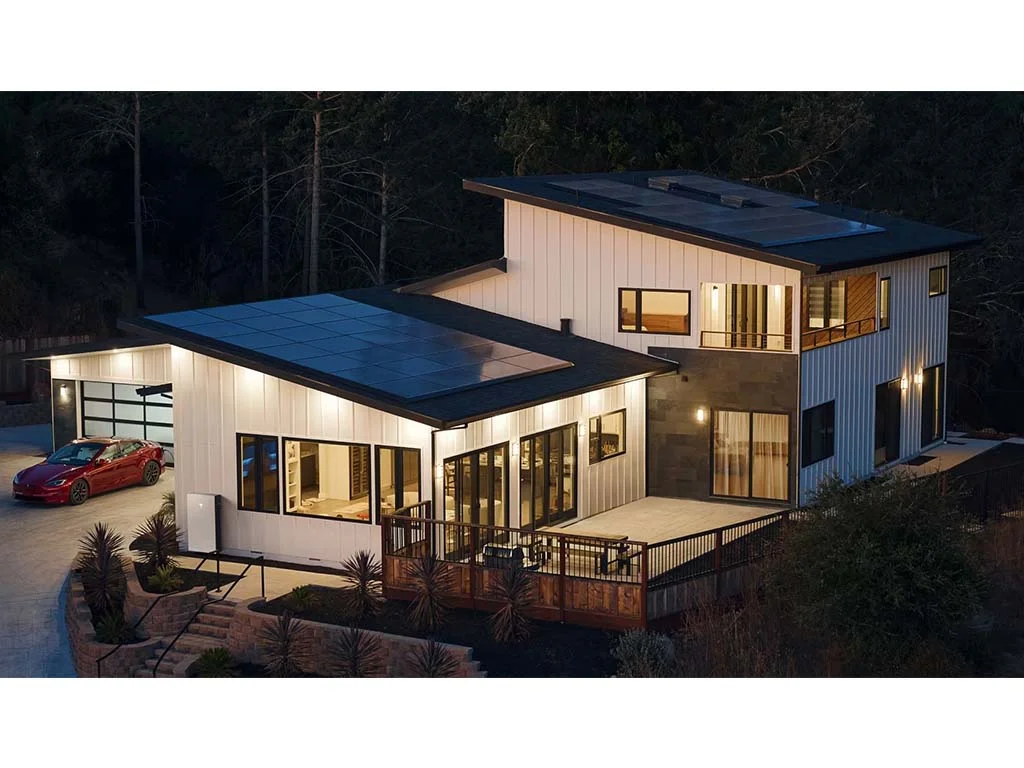 A large solar array that can power the Tesla Powerwall