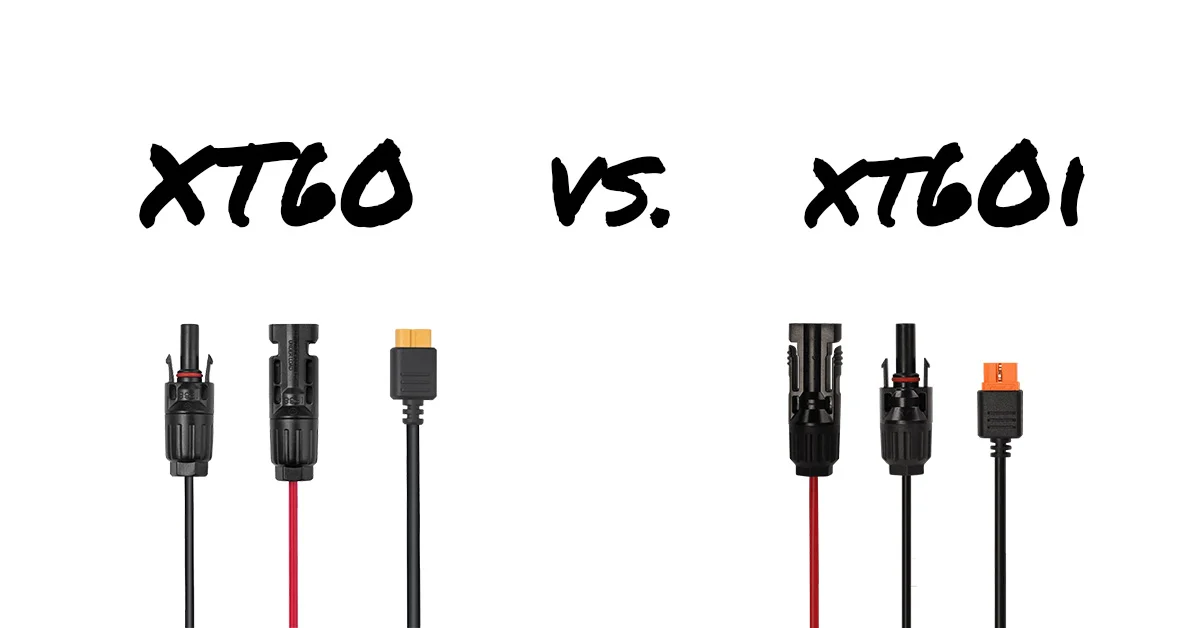 XT60 vs XT60i Difference: EcoFlow Solar Charging Cable